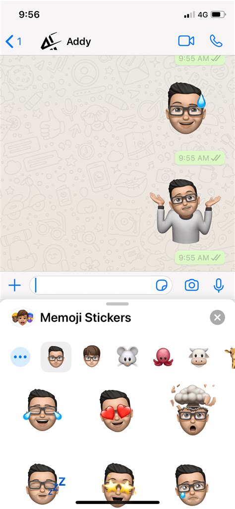 How to Use iMessage (Memoji) Stickers in WhatsApp。